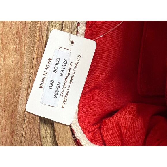 NEW Fabulous Mj New York Red Clutch Bag - Picture 7 of 9